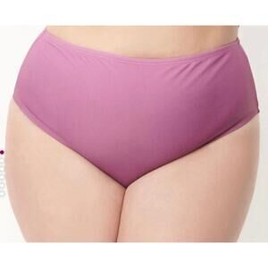 Unique Vintage 1970’s Purple Ombre Daphne High Waist Retro Bikini Bottom 3X NWOT